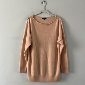 Lafayette 148 New York Peach Crew Neck Sweater